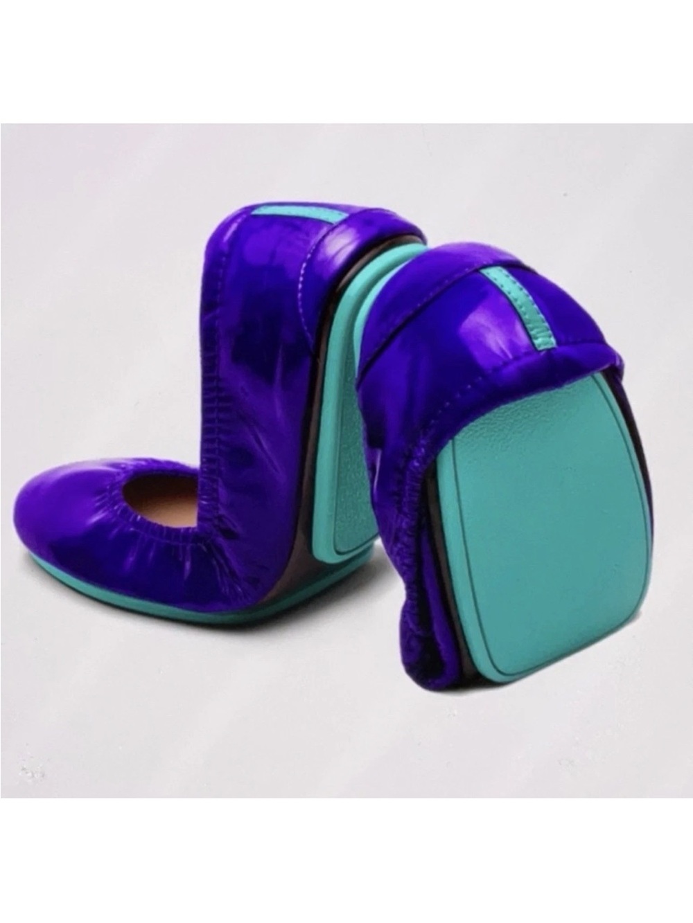 Tieks Purple Diamond Ballet Flats Size 9 NWOB Limited Edition